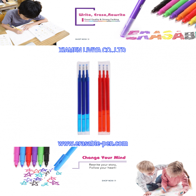 Erasable Gel School Office Friction Pen Ink Refills 0