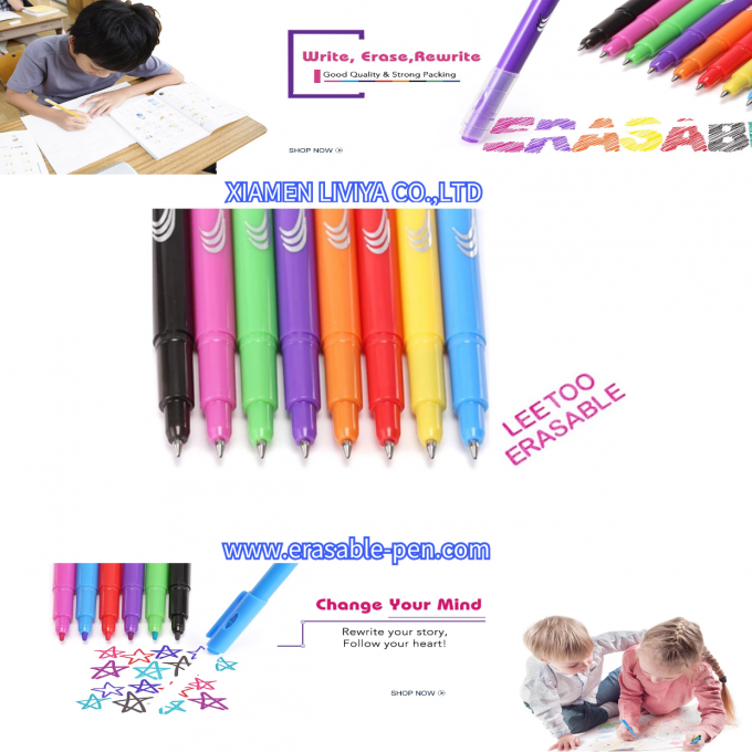 Magic Air Disappearing Thermo Sensitive Erasable Clicker Pens 0